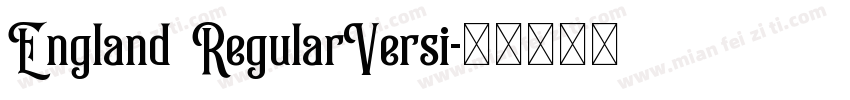 England RegularVersi字体转换